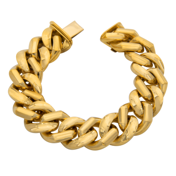 Luxuriöses Panzerarmband in 750er Gold