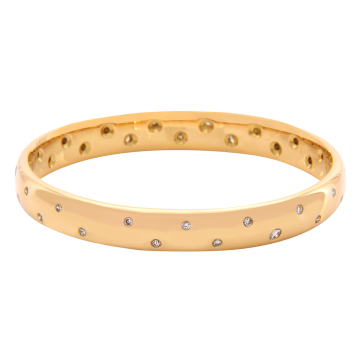 Glamouröser, handgefertigter Armreif mit Brillanten