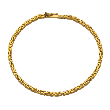 750er Gold Armband mit Königsgliederung