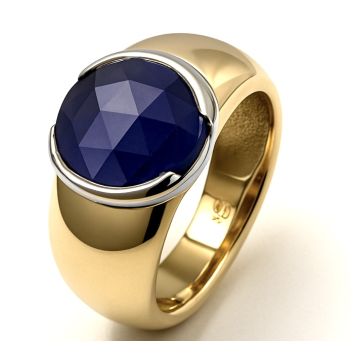 Imposanter Saphir-Ring in 750er Gold
