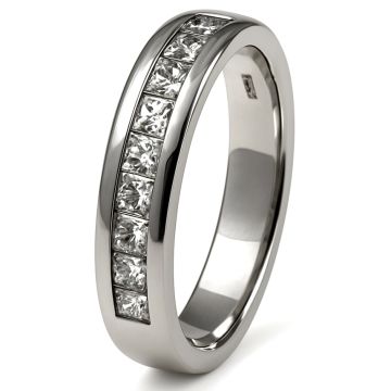 750er Weißgoldring mit Brillanten