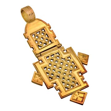 Anhänger in Kreuzform in 750er Gold