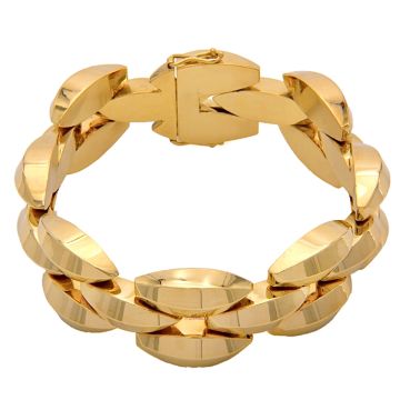 Statement Armband in 585er Gold