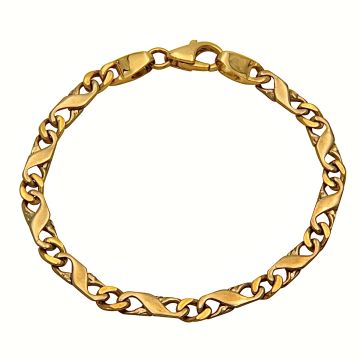 Bicolour Armband in 585er Gold
