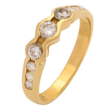 Funkelnder Brillantring in 750er Gold
