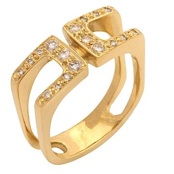 Extravaganter Brillantring für Damen