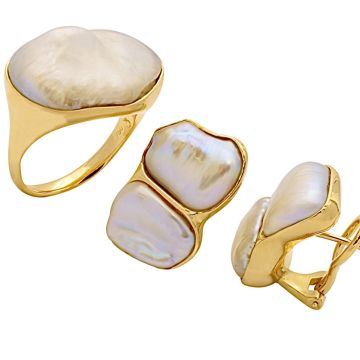 Kostbares Schmuckset mit Perlmutt