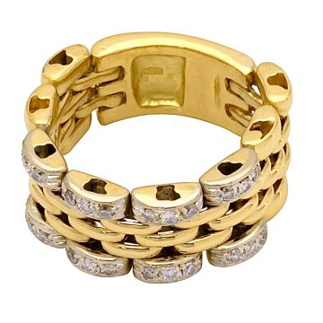 Gliederring mit Diamanten