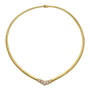 Traumhaftes Collier in 750er Gold mit Brillanten