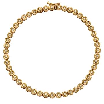 Eindrucksvolles goldenes Brillantarmband