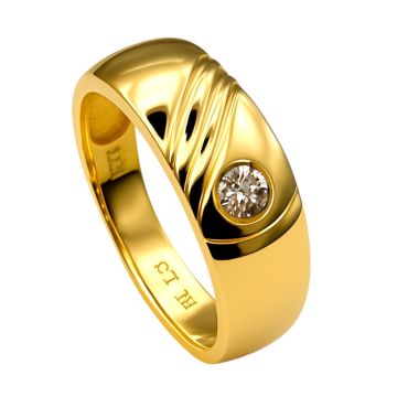 Herrenring mit Brillant