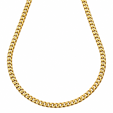 Halskette in 585er Gold – Panzerkette