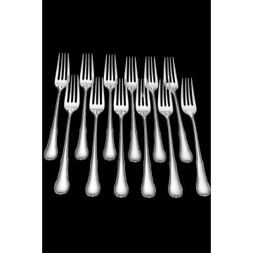 Fischbesteck aus 800er Silber von WMF Modell Barock 3200