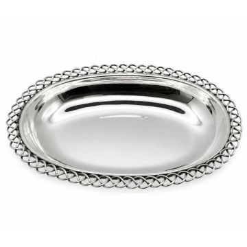 Stilvolle Brotschale in 800er Silber