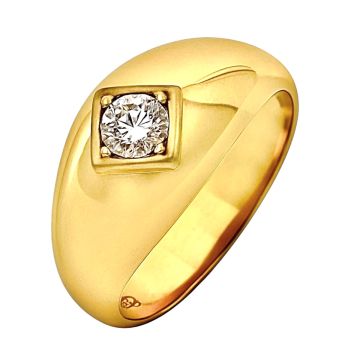 Unisex Bandring mit Brillant