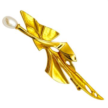 Lapponia Brosche in 585er Gelbgold