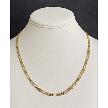 Hochwertige Figarokette in 750er Gold, Unisex