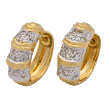 Exklusive Ohrringe in 750er Gold mit 30 Brillanten