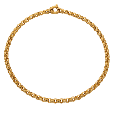 Glänzende Erbskette in 585er Gold