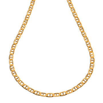 Unisex Stegpanzer Kette in 750er Gold